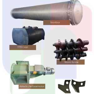FFB Cage, Airlock, Sterilizer, Shaftless Thresher, Casting Parts